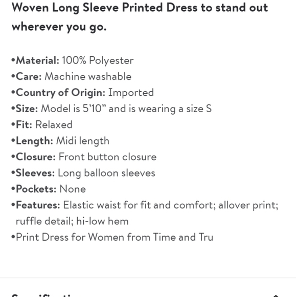 Long Sleeves Dress - Picture 5 of 5